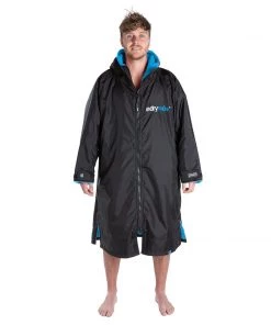 Dryrobe Advance Long Sleeve BLACK BLUE - RECYCLED