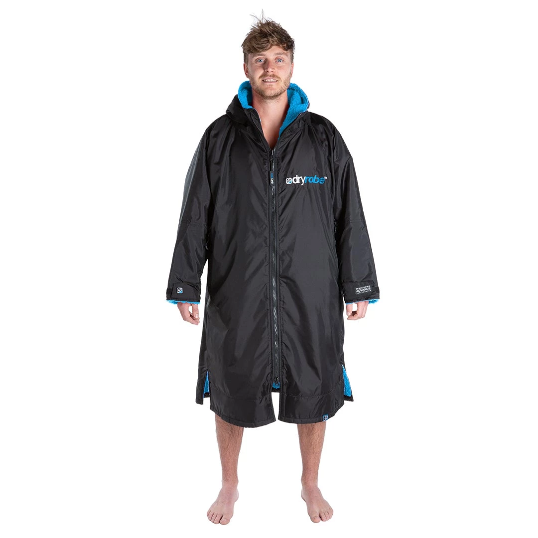 Dryrobe Advance Long Sleeve BLACK BLUE - RECYCLED