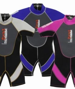 Kandy Toys OUTDOOR LIVING Nalu Childrens Shorty Wetsuits - Pink