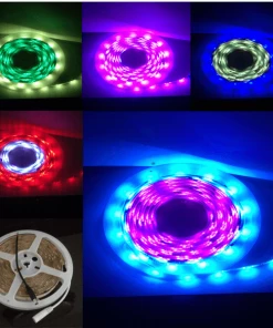 Newquay Camping And Leisure 5M Flag Pole Pre-Set Digital Led Dream Lights Strip