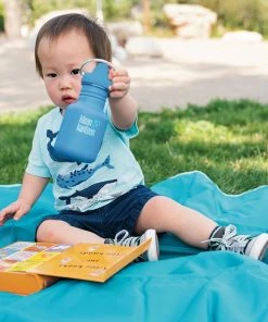 Klean Kanteen Kids Sippy Cup 335ml - Pool Party Blue COOKING