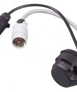 CARAVAN & MOTORHOME Kampa 12N & 12S 7 Pin Plugs To 13 Pin Sockets