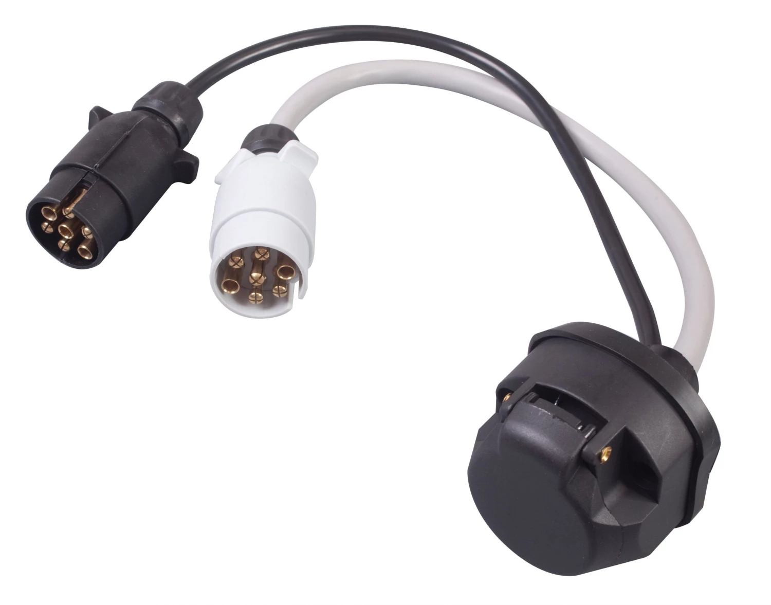 CARAVAN & MOTORHOME Kampa 12N & 12S 7 Pin Plugs To 13 Pin Sockets