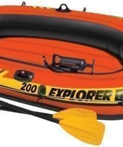 OUTDOOR LIVING Intex Explorer Pro 200 Inflatable Boat Pump And Oar Set