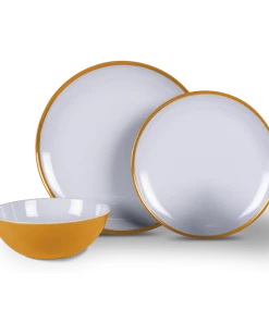 Kampa Sunset 12 Piece Melamine Dinner Set