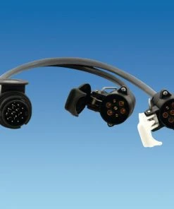 P.L.S Kampa 13 Pin Plug To 12N & 12S 7 Pin Sockets CARAVAN & MOTORHOME