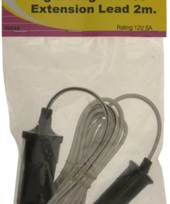 W4 Cigar Plug/ Socket Extension Lead : 2m CARAVAN & MOTORHOME