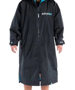 Dryrobe Advance Long Sleeve BLACK BLUE - RECYCLED