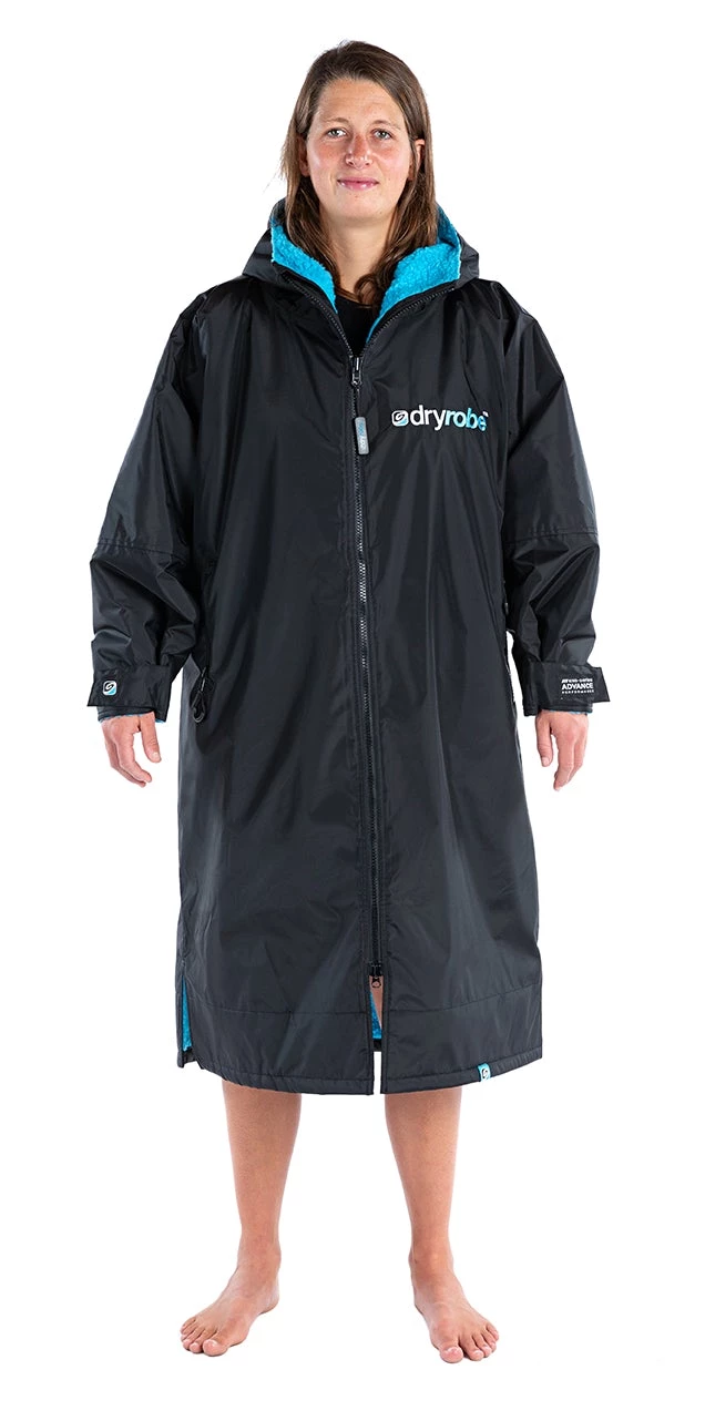 Dryrobe Advance Long Sleeve BLACK BLUE - RECYCLED