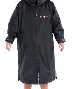 Dryrobe Advance Long Sleeve BLACK GREY - RECYCLED