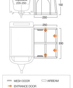 Vango Balletto Air 330 Elements ProShield Caravan Awning CARAVAN AWNINGS