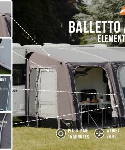 Vango Balletto Air 330 Elements ProShield Caravan Awning CARAVAN AWNINGS