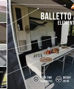 Vango Balletto Air 330 Elements ProShield Caravan Awning CARAVAN AWNINGS