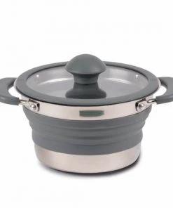 Kampa Folding Saucepan 1LTR (Grey)