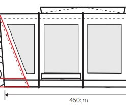 Outdoor Revolution Awnings For T5 Cayman Curl XLE F/G Low Drive Away Awning