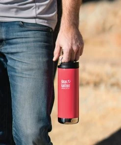 Klean Kanteen Insulated TK Wide With Café Cap 473ml - Brushed Steel