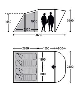 TENTSTENTS Kampa Brean 4 Poled Tent