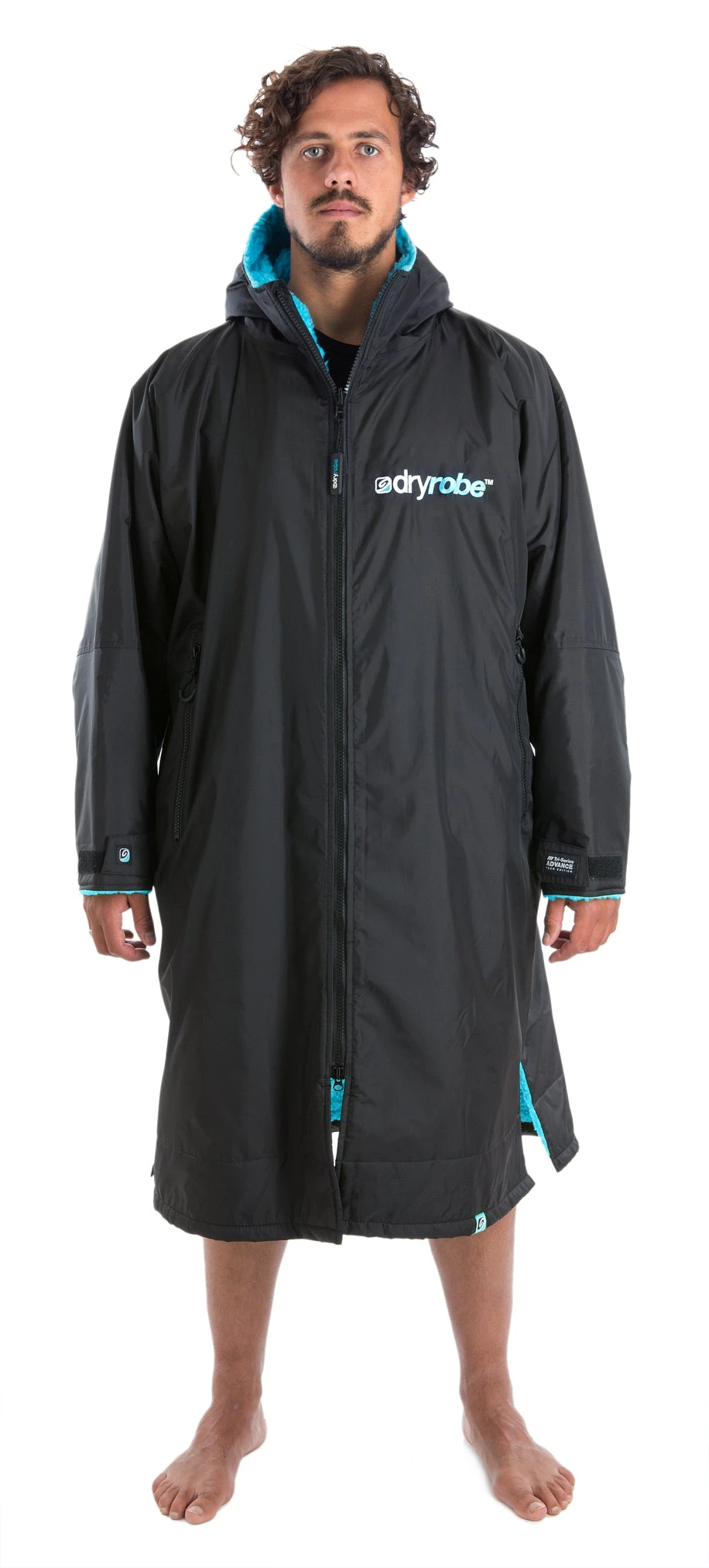 Dryrobe Advance Long Sleeve BLACK BLUE - RECYCLED