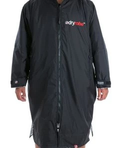 Dryrobe Advance Long Sleeve BLACK GREY - RECYCLED