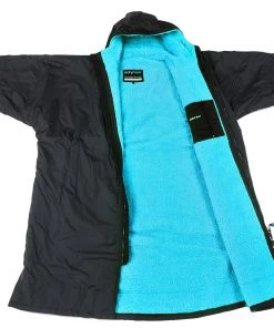 Dryrobe Advance Long Sleeve BLACK BLUE - RECYCLED