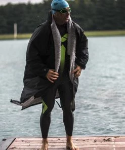 Dryrobe Advance Long Sleeve BLACK GREY - RECYCLED