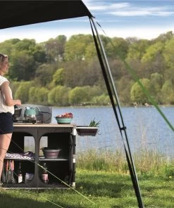 Outwell Padres XL Kitchen Table Bamboo Tabletop COOKING