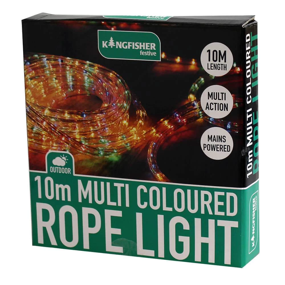 Kingfisher 10m Multi Coloured Rope Light