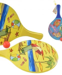 Kandy Toys Wooden Beach Bats & Ball Set