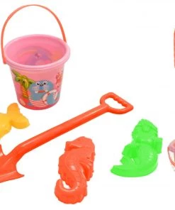 Kandy Toys Pink Bucket Spade & Mould Set OUTDOOR LIVING
