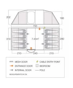 Vango Stanford II 850 XL Tent - 2021 Model