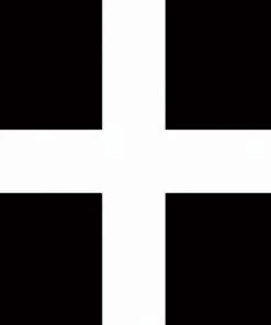 Spirit Of Air FLAG POLES & WINDSOCKS Cornwall St Piran Flag 5ft By 3Ft