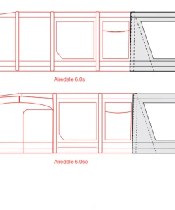 Outdoor Revolution Airedale 6S /6SE Front Porch Extension 2022 TENTSTENTS