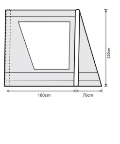 TENTSTENTS Outdoor Revolution Airedale 7SE And 9SE Front Porch Extension