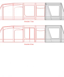 TENTSTENTS Outdoor Revolution Airedale 7SE And 9SE Front Porch Extension