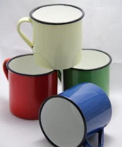 Falcon Retro Coloured Enamel Mugs