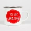 Sass And Belle Enamel You Are Amazing Mug