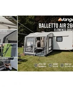 Vango Balletto 260 Air Awning Elements Shield CARAVAN AWNINGS