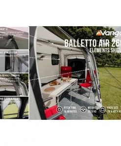 Vango Balletto 260 Air Awning Elements Shield CARAVAN AWNINGS
