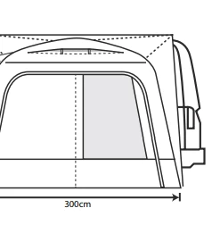 Drive Away Awnings Outdoor Revolution Cayman Air Midline 220cm - 255cm Drive Away Awning