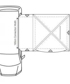 Outdoor Revolution Cayman Midi Air Low Inflatable Drive Away Awning