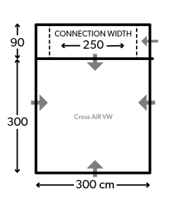 Kampa Cross AIR VW Drive Away Awning 2022 Drive Away Awnings