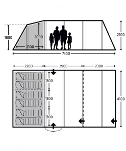 Kampa Croyde 6 Air TC Tent 2022