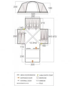 TENTSTENTS Vango Diablo II 850XL Airbeam Tent (2021)