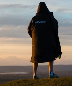 Dryrobe Advance Long Sleeve BLACK BLUE - RECYCLED