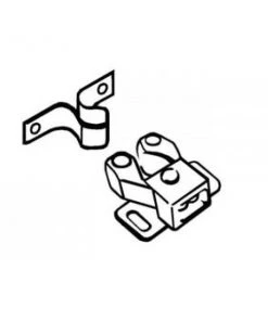 Double Roller Catch - Steel W4 CARAVAN & MOTORHOME