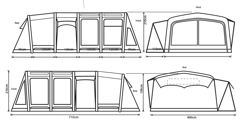 Outdoor Revolution Atacama PC 6.0 Air Tent Package (2021)