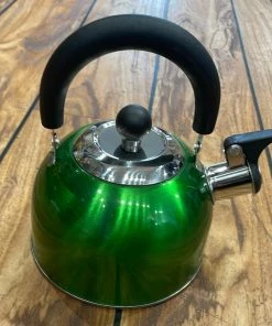 P.L.S Compact Whistling Kettle 1.6L Green COOKING