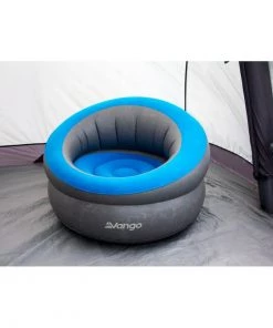 FURNITURE Vango Inflatable Donut Flocked Chair - Grey