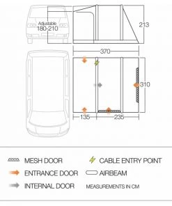 Vango Kela V Low Air Away Drive Away Awning