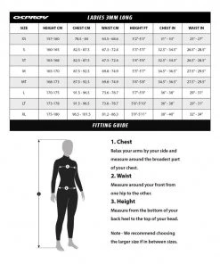 Osprey Zero 3mm Womens Full Length Wetsuit - Coral OUTDOOR LIVING